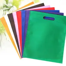 500 шт./лот Пользовательские печати логотип многоразовые нетканые сумки эко складная продуктовые сумки ткань