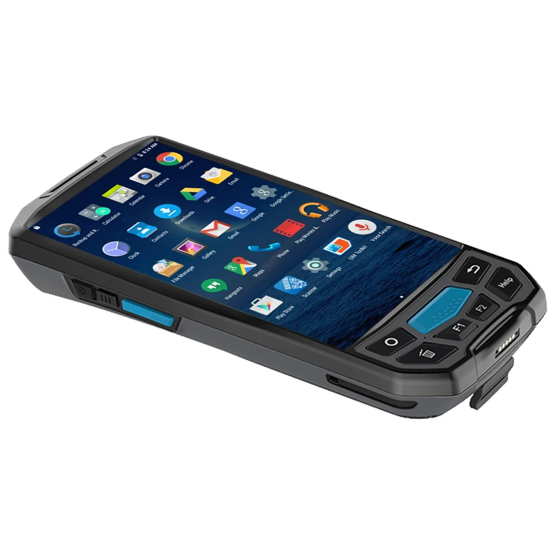 Scanner de Código de Barras Industrial do Varredor de Barras do Caribe Incorporado do Varredor do qr de Gps da Impressora 2d sem Fio Pda com o Coletor de Dados Android Térmica Pda 1d 14 Cheap Scanners