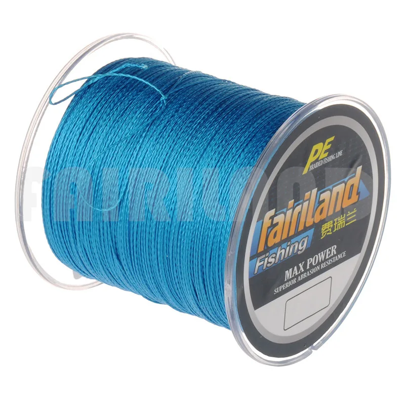 4 нити PE плетеная рыболовная леска 300 м 7 цветов многонитевая оплетка линия 0,4#-8# доступная нулевая стрейч Рыбная леска - Цвет: Синий