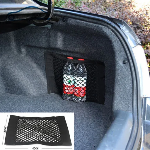 Car Trunk to receive store content bag storage network /Net Seat Storage Mesh Pocket Sticker Trunk Strong Magic Tape