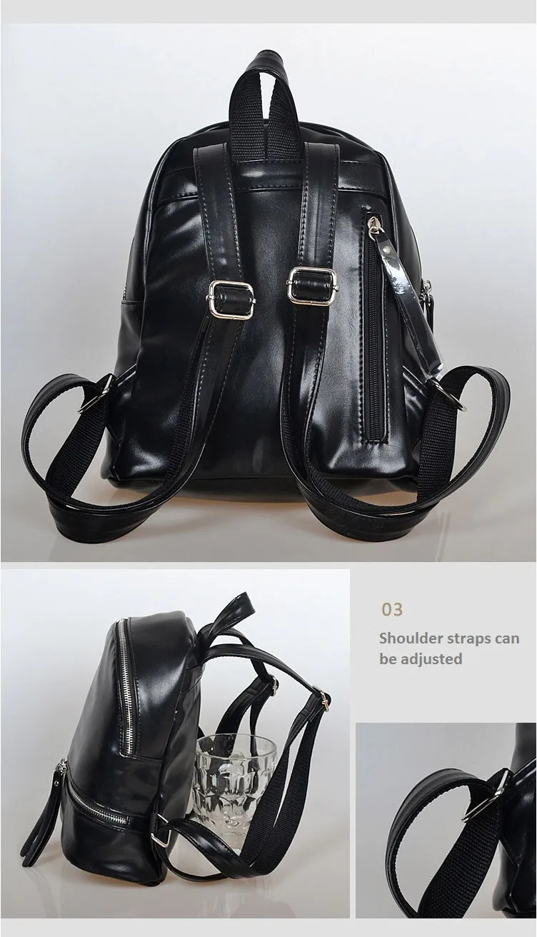 NIGEDU brand Women Backpack vintaeg High quality soft PU leather School Bag for girls Rucksack small Female Travel Backpacks (5)