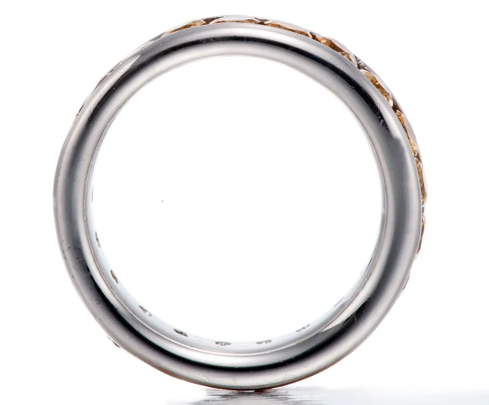 Hutang подлинный золотой цитрин кольца твердые 925 пробы Серебряное кольцо полный набор для женщин драгоценный камень Изысканные элегантные ювелирные изделия подарок