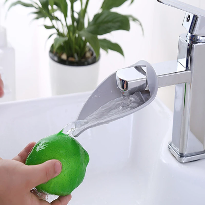 

Silicone Faucet Extender Toddler Kids Water Reach Faucet Rubber Hand Washing Bathroom Accessorie Kitchen Save Water Faucet Tools