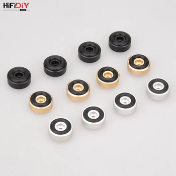 

HIFIDIY LIVE Aluminum Speaker box Spikes Stand Feet Pad Amplifier DAC Decoder Audio Computer rubber buffer Floor Foot Nail M20*8