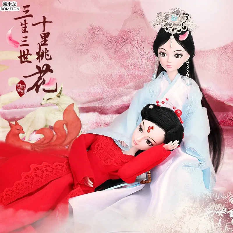 28 см Китайская древняя шарнирная кукла 1/6 ручной работы BAIQIAN/FENGJIU To the Sky фигурки