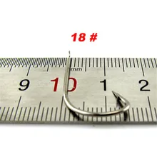 500 шт. 18# Высокоуглеродистая Сталь Крючки рыболовные для карпа льда рыболовные черные рыболовные крючки