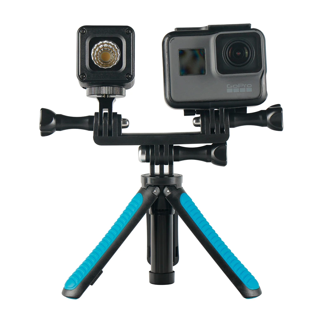 

GoPro Video Gear Setup-Include Ulanzi L1 Led Camera Video light+Gopro Shorty Tripod Monopod for GoPro 7 6 5 SJCAM 4K