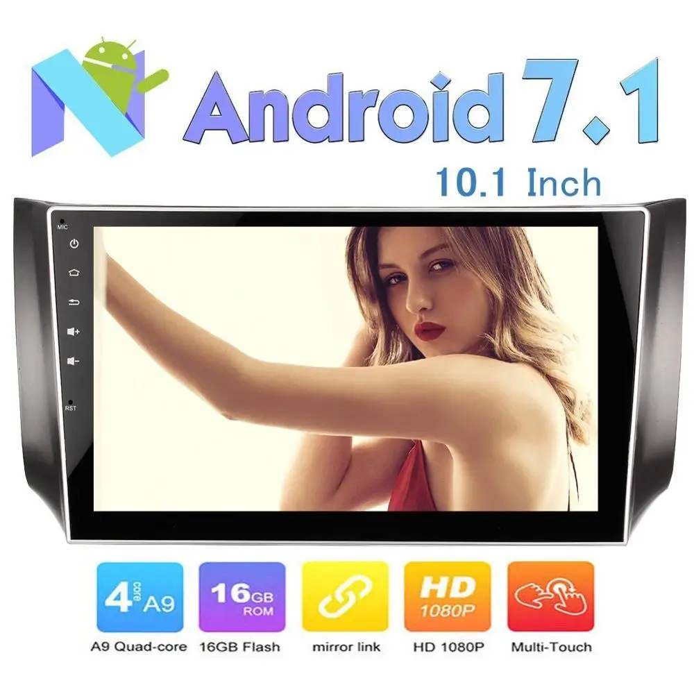 Eincar 10.1 'ɺndroid7.1 в тире автомобиля GPS навигации для Nissan Sylphy 2016 2017 Автомобильные