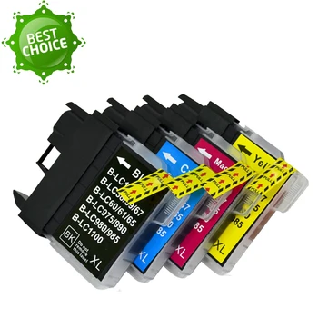 

Hot 4X LC11 LC16 LC38 LC61 LC65 LC67 LC980 LC990 LC1100 full ink cartridge For Brother DCP-145C 165C 185C 195C 197C 365CN 375CW