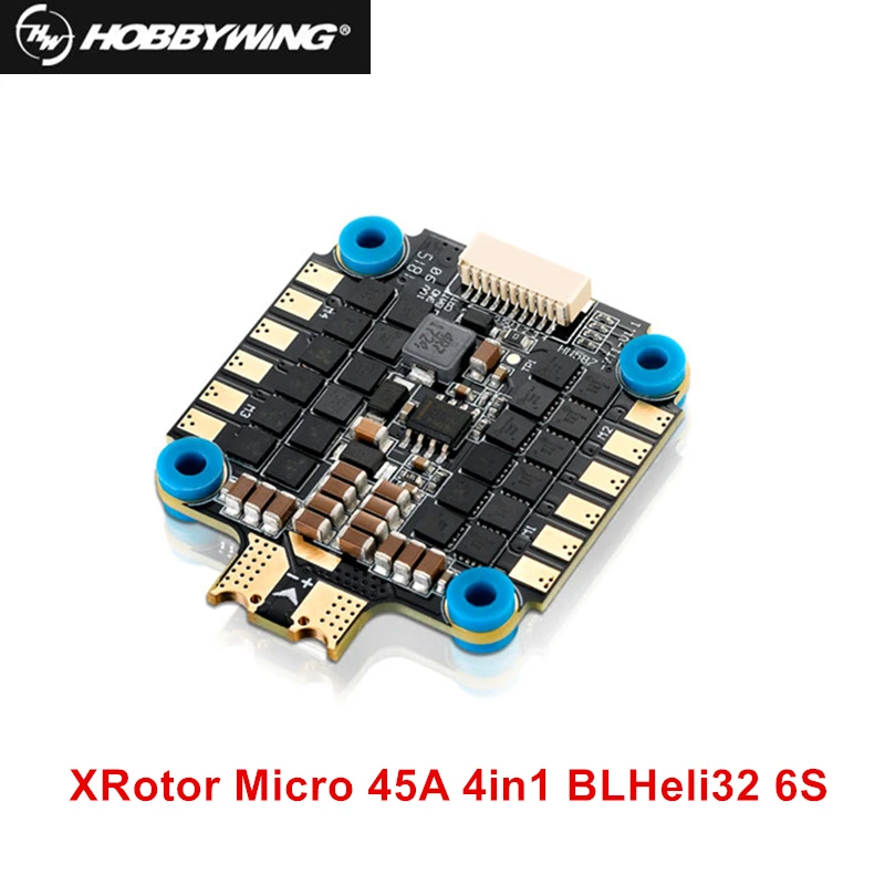 

Original Hobbywing 45A 4in1 BLHeli32 ESC DShot1200 & XRotor Micro F4 G2 Flight Controller Combo for FPV Quadcopter Drone