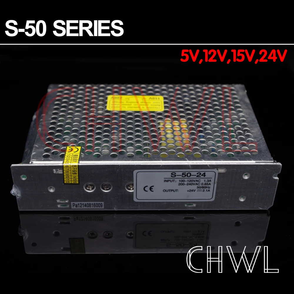 

FREE SHIIPPING HIGH QUALITY 12V 4.2A 50W SWITCHING POWER SUPPLY FOR LED STRIP AC 100-240V INPUT