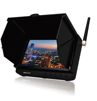Монитор FPV 5 8 ГГц дюймов HD LCD без синего экрана встроенный аккумулятор