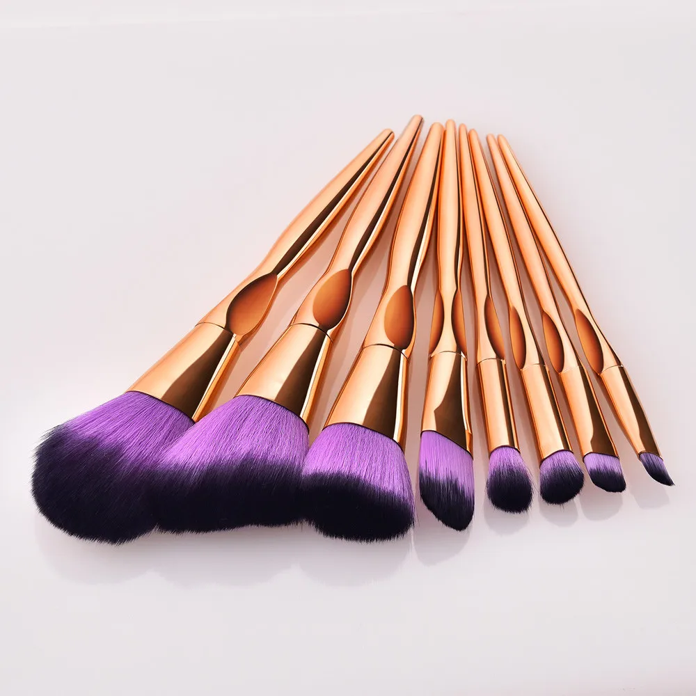 

GUJHUI 8PCS Makeup Brushes Foundation Cosmetic Eyebrow Eyeshadow Brush Sets Tools Make up Brushes Sets pinceaux maquillage