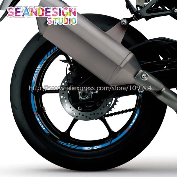 

For GSX-R GSXR1000 GSXR600 GSXR750 GSX-S GSXS1000 GSXS750 Motorcycle Wheel Sticker Reflective Rim Bike Decal