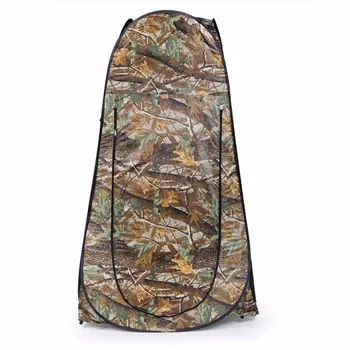 

Portable Outdoor Waterproof Easy Open 180T Tent Camping Beach Shower Changing Room Foldable With Bag Camouflage