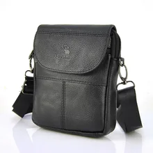Men Genuine Real Leather Small Shoulder Bag Women Flap Cross Body Handbag Classic Casual Purse Practical Pouch Messenger Bags men high quality canvas flap messenger women shoulder bag classic vintage handbag retro casual bags cross body practical satchel