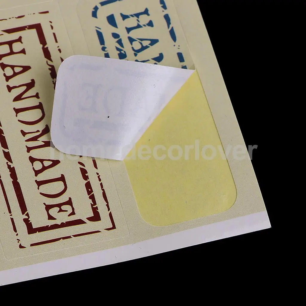 20 Sheets Sealing Sticker Wrap Paper Self Adhesive Sticker Paper Cookie Bags For Gift Giving Handmade Candy Soap Cookie	