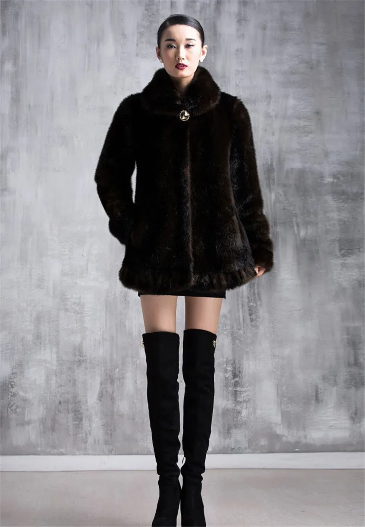 Xl-4Xl женские меховые Для женщин зимние пальто 2019 Новый Теплый искусственного меха лисы Для женщин женские элегантные модные Повседневное