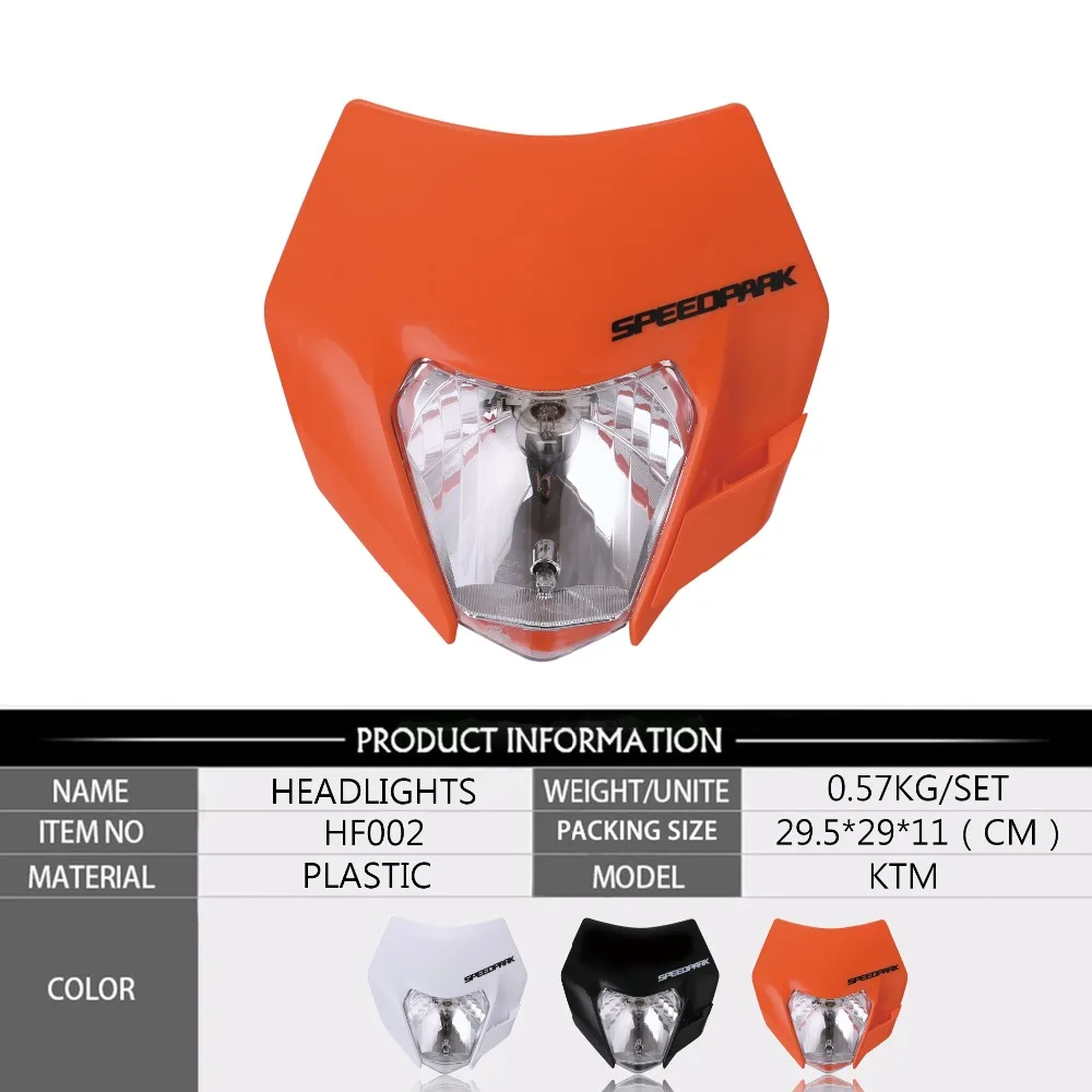 3 Цвета Универсальный фара с лампа 2016 мотоциклетные Байк мотокросс supermoto налобный