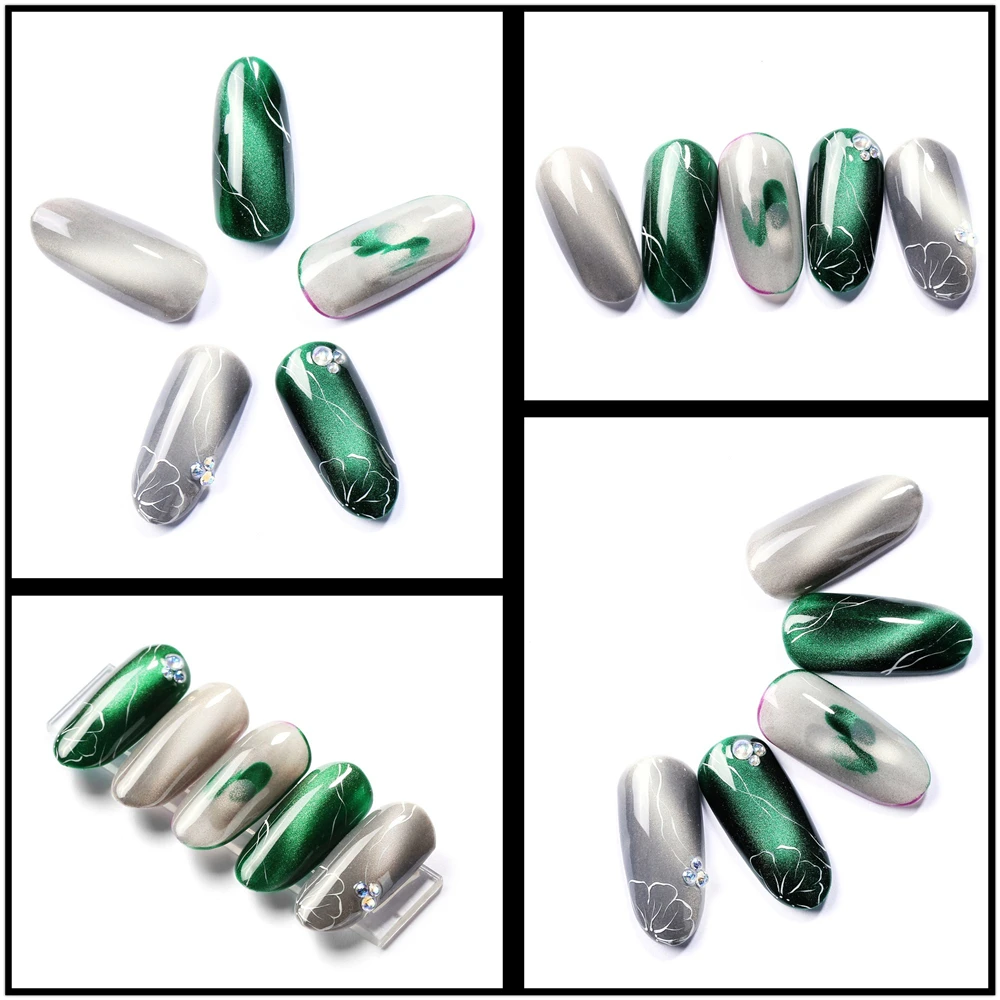 Elite99 Magnet Nail Gel Polish 3D Cat Eye Effect UV Gel Nail polish Soak off UV LED Wide Line Cat Eye Magnetic Nail Art Lacquer