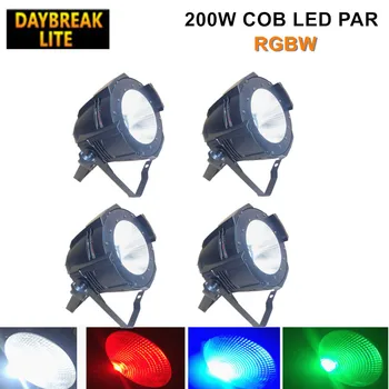 

Stage cob led par light 200w RGBW 4in1 COB DJ wash par can lighting AC90-240V DMX512/SOUND