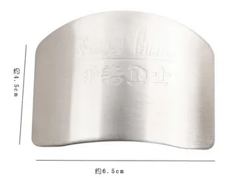

DHL 500pcs practical Stainless Steel Kitchen Tool Hand Finger Protector Cut Slice Finger Protectors