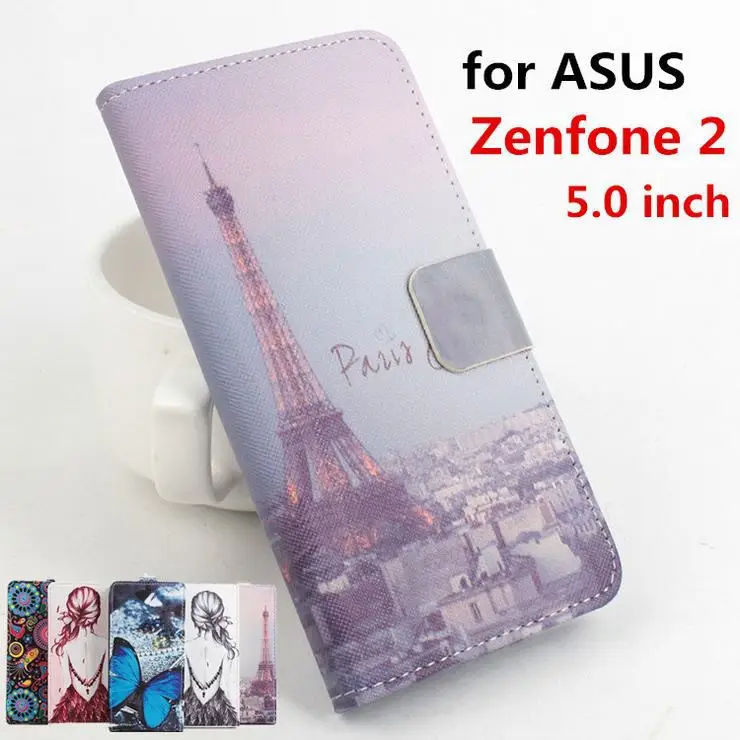 Высокое качество кожаный чехол для ASUS Zenfone 2 5 0 дюймов откидная крышка корпуса с
