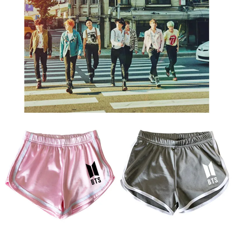 kpop BTS summer loose cotton Harajuku women shorts 2018 korean plus