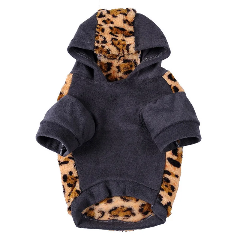 XS-XL Одежда для собак зимние толстовки Одежда Леопардовый камуфляж собака теплая одежда костюм щенок костюм пальто одежда - изображение