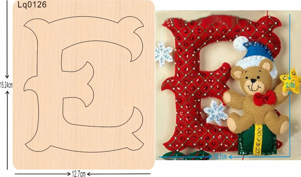 

Letter decoration wooden mould cutting dies for scrapbooking Thickness-15.8mm
