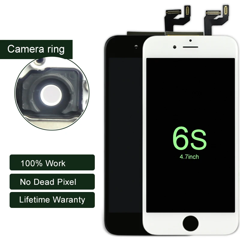 2017 Tianma 5PCS 100 No Dead Pixel LCD For iPhone 6S LCD Screen Display With 3D