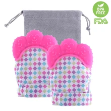 2 шт. Детские Силиконовые перчатка для режущихся зубов малыша Self-прорезыватель для зубов резинка боль Relife защитные перчатки(II