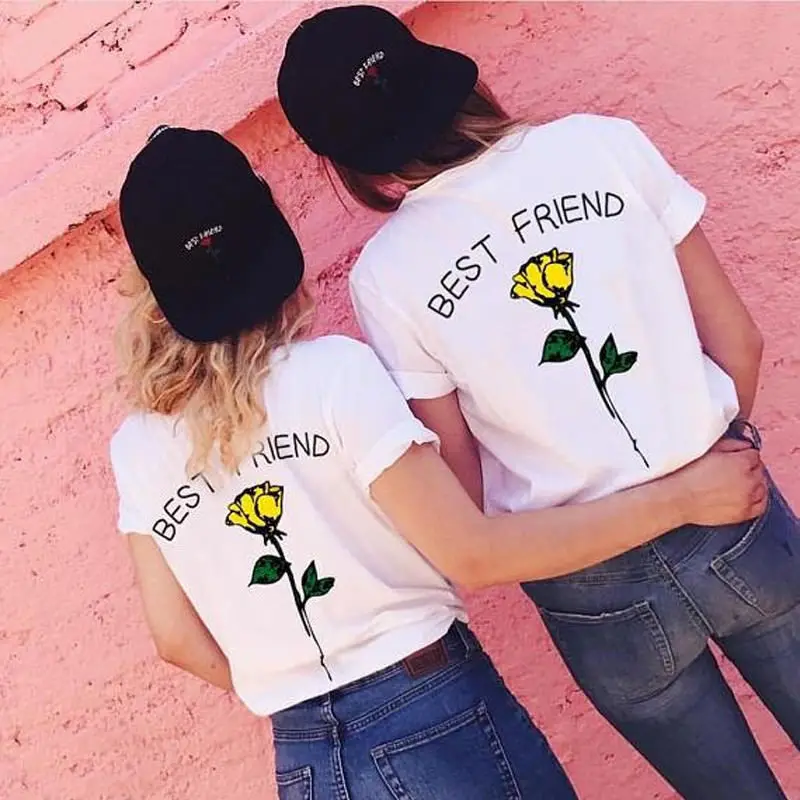 Best Friend Fashion Causal Women Ladies Summer T Shirts 3 Style Short