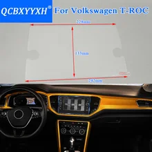 QCBXYYXH автомобильный Стайлинг gps навигационный экран Стеклянная Защитная пленка для Volkswagen T-ROC управление ЖК-экраном Автомобильный стикер