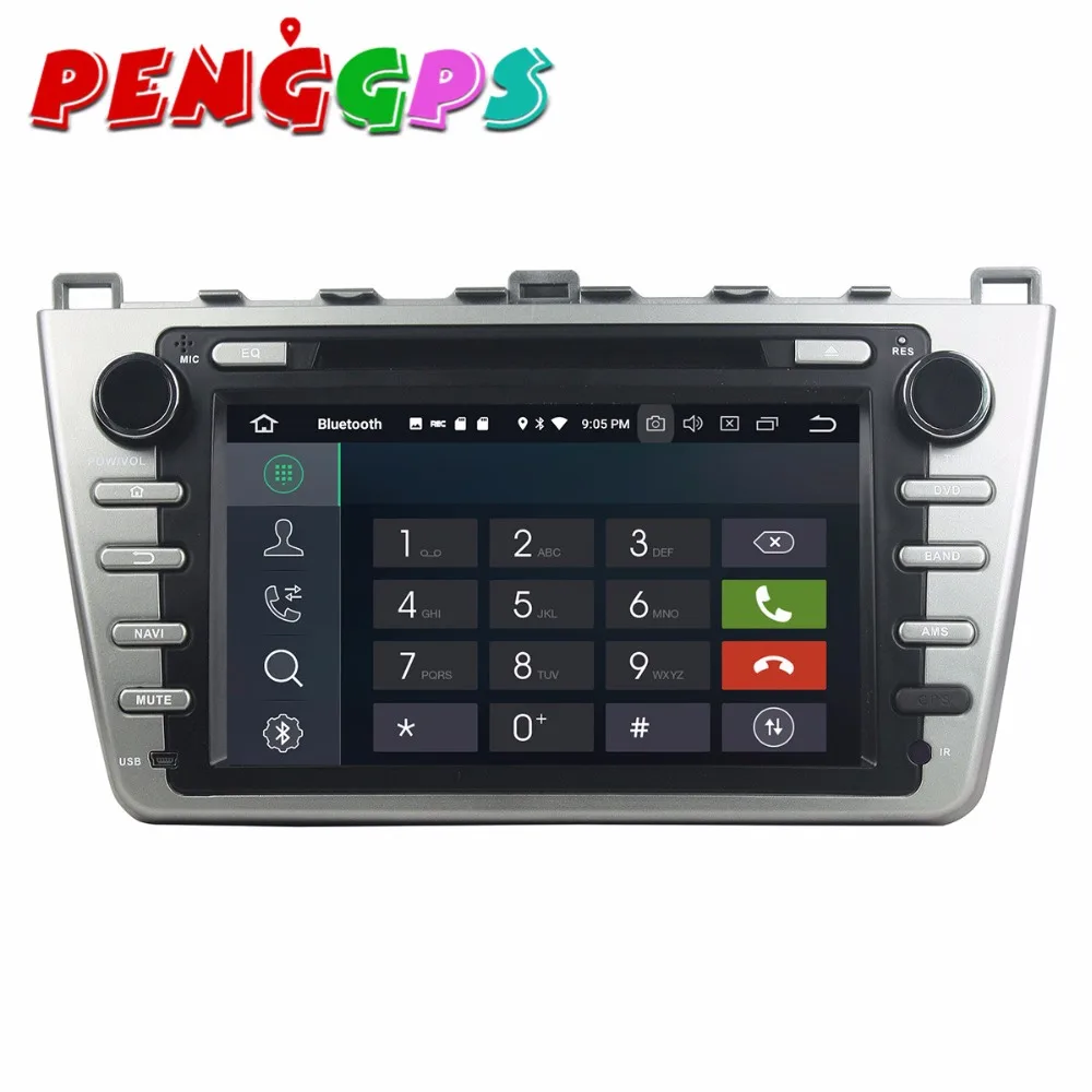 Sale Android 8.0 7.1 Car DVD Player GPS Navigation Headunit For Mazda 6 Atenza 2008-2012 Car Stereo Auto Multimedia Satnav Video 2