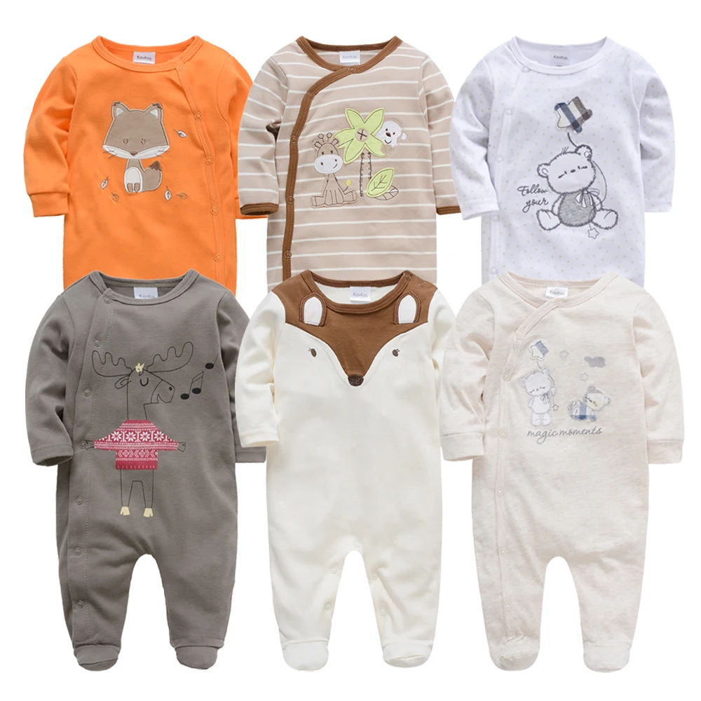 Коллекция года, 6 шт./партия, детские комбинезоны, roupa de bebes, Одежда для новорожденных мальчиков и девочек летний хлопковый комбинезон на возраст от 0 до 12 месяцев, Одежда для младенцев