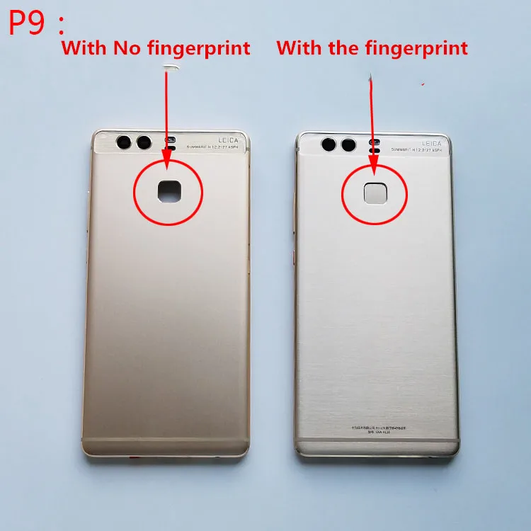 Подарок+ металлический задний корпус для Huawei P9 Plus задняя крышка Корпус задняя батарейка корпус двери+ Боковая кнопка+ объектив+ отпечаток пальца