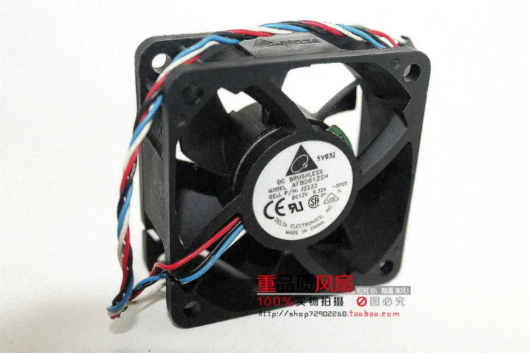 Оригинальный вентилятор для delta AFB0612SH 6025 6 см 12V 0.32A четыре провода ШИМ Dell