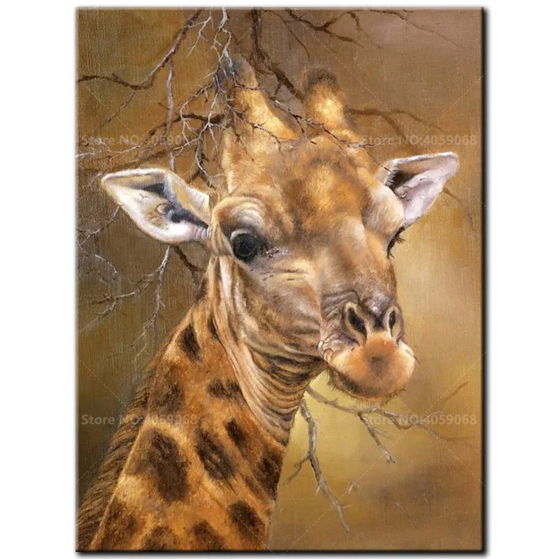 

Full square drill diamond Painting 5D DIY diamond embroidery wild giraffe Diamond mosaic Home Decor Gift A1216