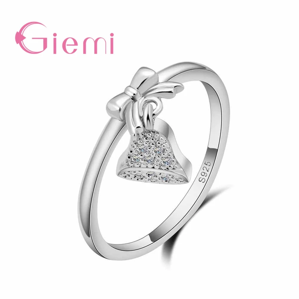 

Giemi Simple Elegant 925 Sterling Silver Ring Jewelry Mosaic AAA Crystal CZ Rings Women Lovers Bijoux Accessories