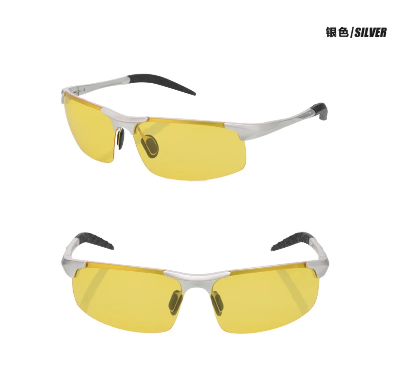 Online Gran oferta de conductores de coches de aluminio y magnesio para hombres gafas de visión nocturna gafas de sol polarizadas antideslumbrantes gafas polarizadas de conducción