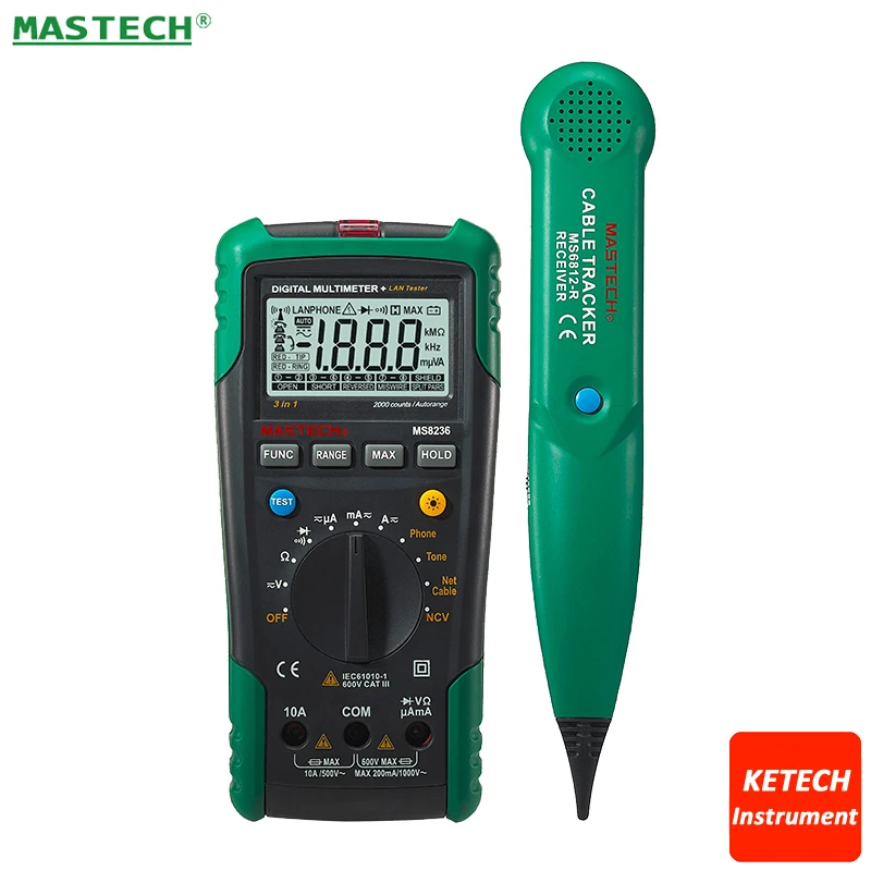 

MS8236 Network Digital Multimeter with Cable Track Tester