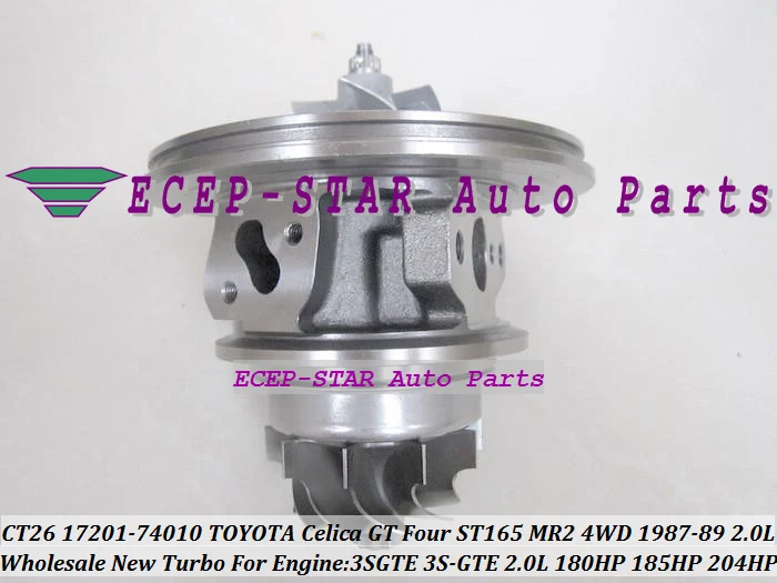 CT26 17201-74010 Turbo CHRA Cartridge Core Turbocharger For TOYOTA Celica GT Four ST165 4WD 1987-89 Engine 3S-GTE 3SGTE 2.0L 185HP (4)