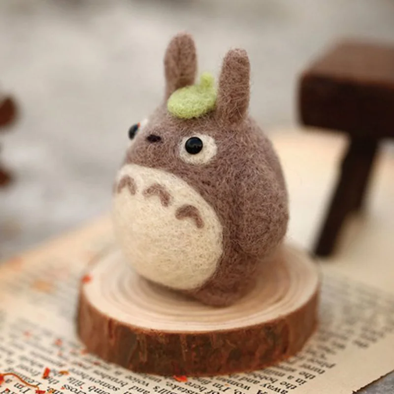 2019 мультяшный МИЛЫЙ Тоторо Шерсть Войлок игрушка кукла шерсти чувствовал Фаны
