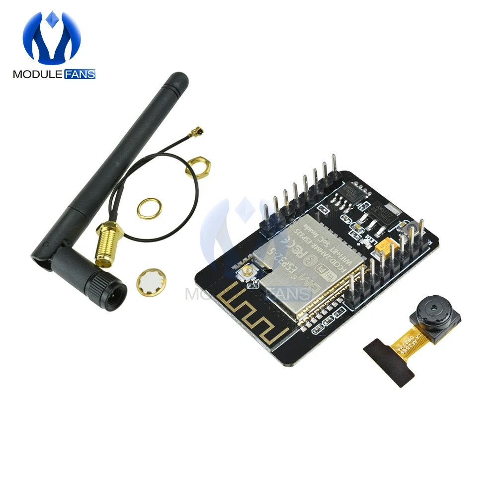

OV2640 ESP32 ESP32-CAM Camera Bluetooth Module Development Board OV7670 +2.4G Wireless SMA Antenna NRF24L01 2dB Gain+PA CC2500