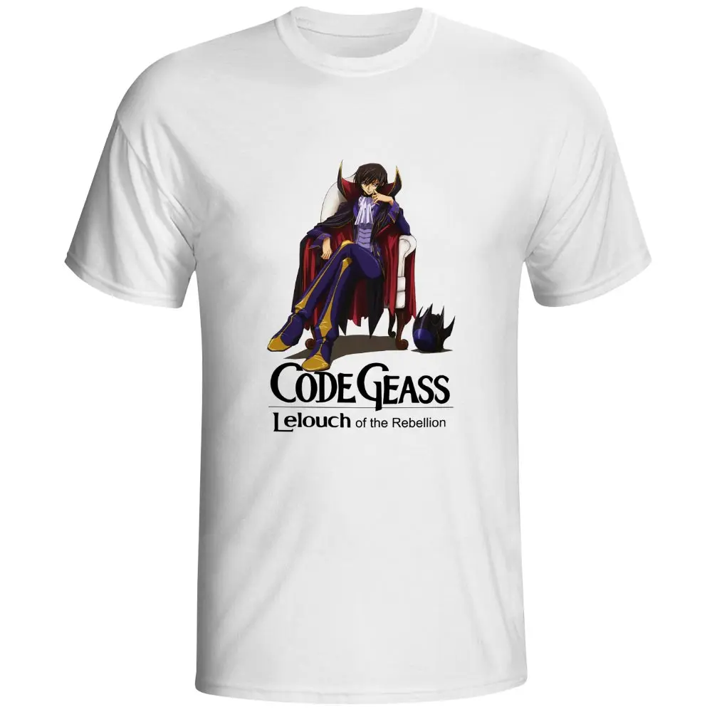

CODE GEASS Lelouch of the Rebellion T Shirt Funny Anime Punk T-shirt Casual Print Cool Unisex Tee