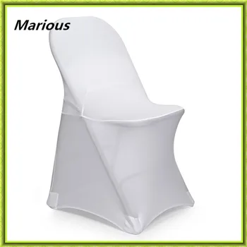 

Marious 100pcs folding chair cover spandex chair cover wedding chair cover for wedding white decoration free shipping