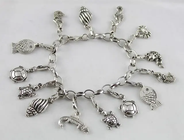 15pcs Tibetan Silver Color Sea Animal Charm Bracelets 20019 In 15pcs Tibetan Silver Color Sea Animal Charm Bracelets 20019 In From Jewelry Accessories On Aliexpress Alibaba Group