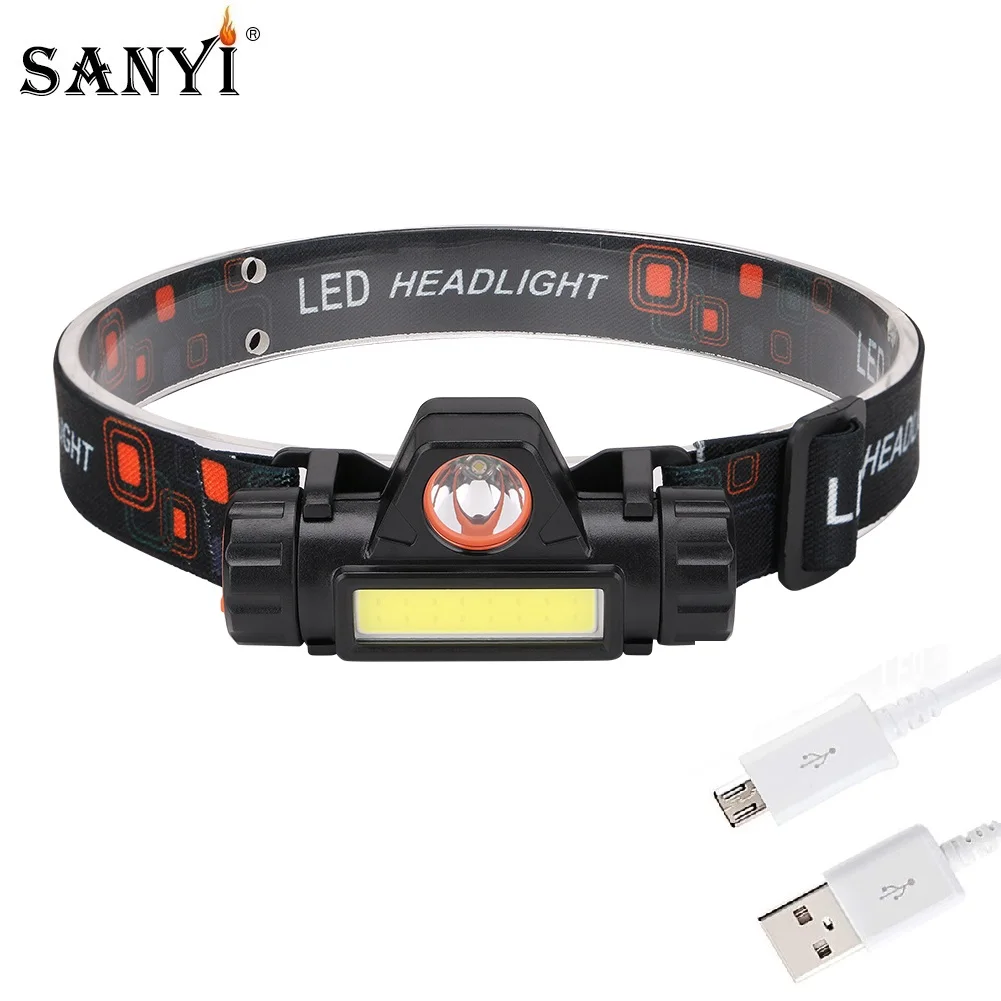 Фонарь налобный светодиодный магнитный 2 режима USB зарядка|Налобные LED-фонари| |