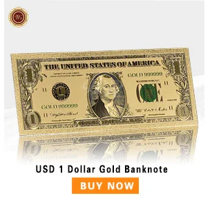 WR 1875 год 2 доллара 24 k золото банкнота дома декоративные американские красочные мировые купюры Металлические ремесла Искусство Орнамент для подарков